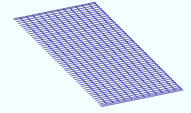 点群から生成された鉄筋モデル