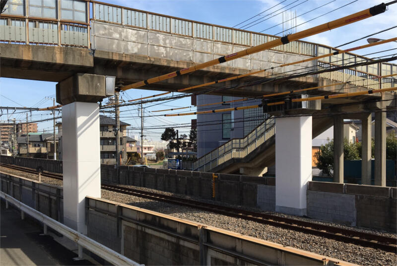 船橋法典 西船橋間印内こ線人道橋耐震補強工事 完成作品紹介 鉄建建設株式会社