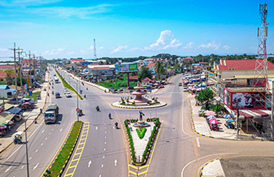 カンボジアで基幹道路を大規模改修
